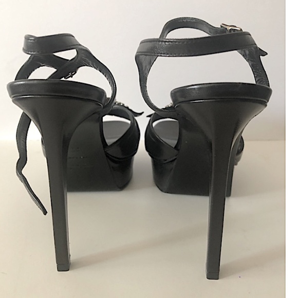 SAINT LAURENT "BIANCA" PLATFORM High STILETTO Sandal - Picture 7 of 16